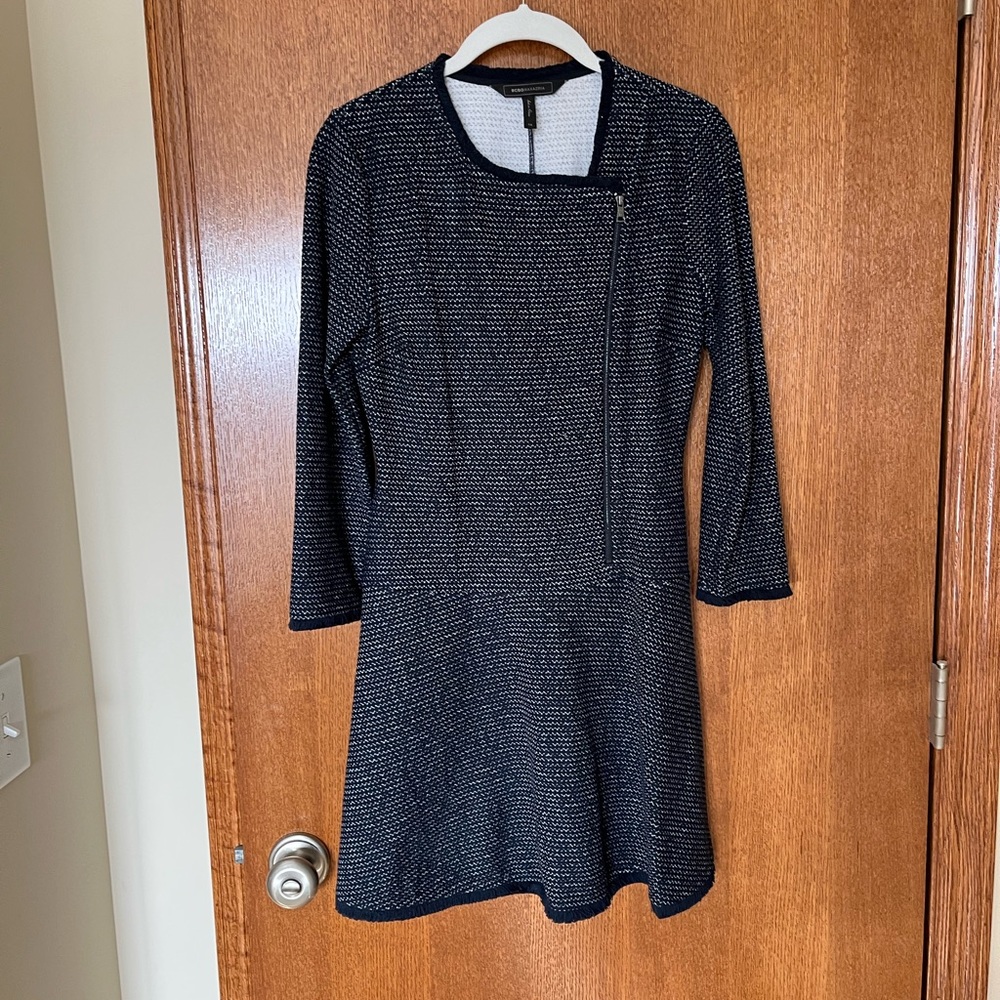 BCBG MaxAzria, size 00/XS navy women’s/girls dress. Like new.